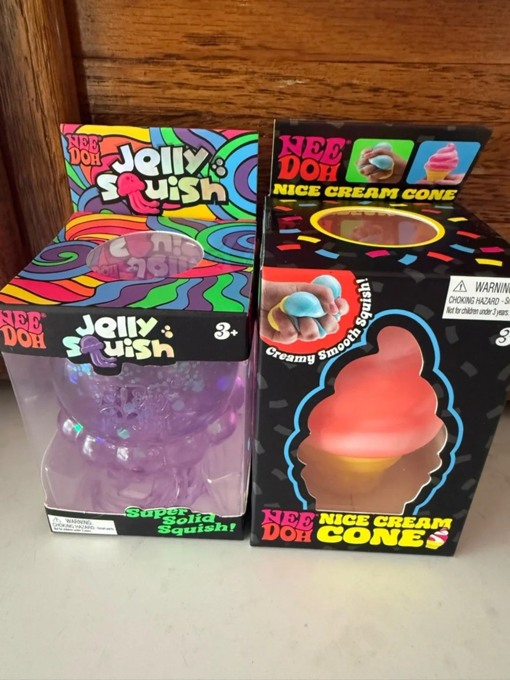Needoh Jelly Squish Purple & orange nice cream cone - Picture 1 of 1